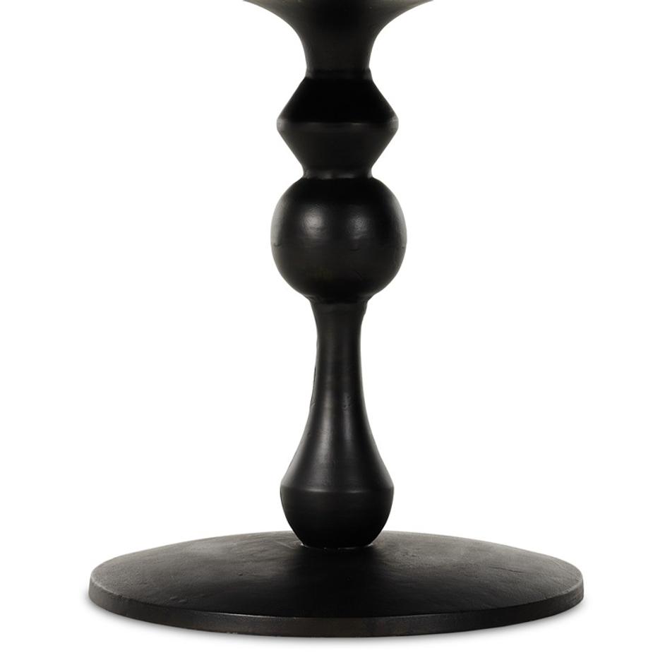 Daffin Round Bistro Table - Black Antique by Four Hands