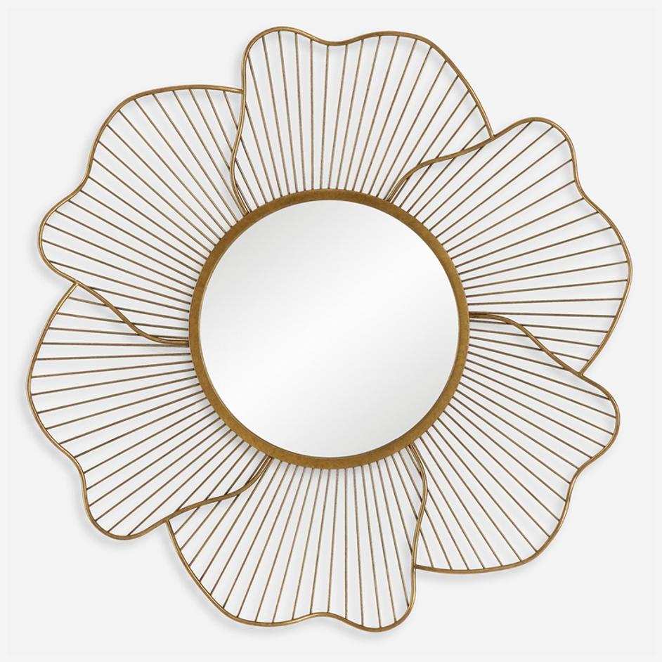 Blossom Gold Floral Mirror by Uttermost