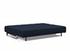 SUPREMAX D.E.L. SLEEPER SOFA in MIXED DANCE BLUE FABRIC WITH Chrome legs 528 by INNOVATION USA