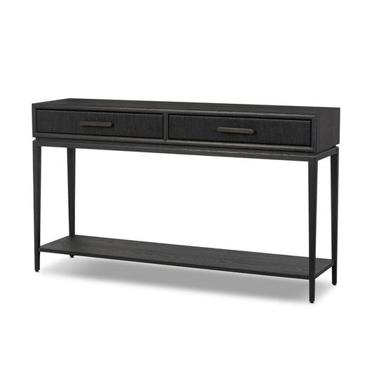 Rosenell Console Table - 60" - Black Oak Solid by Four Hands