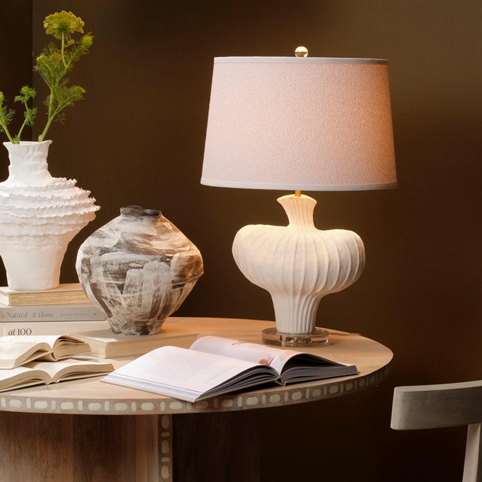 Colette Ceramic Table Lamp with Polyester Shade by Jamie Young