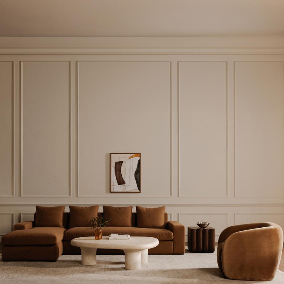 Thomas Right Sectional Rust by Moes Home