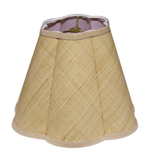 Scalloped Raffia Lamp Shade, Small by Jamie Young