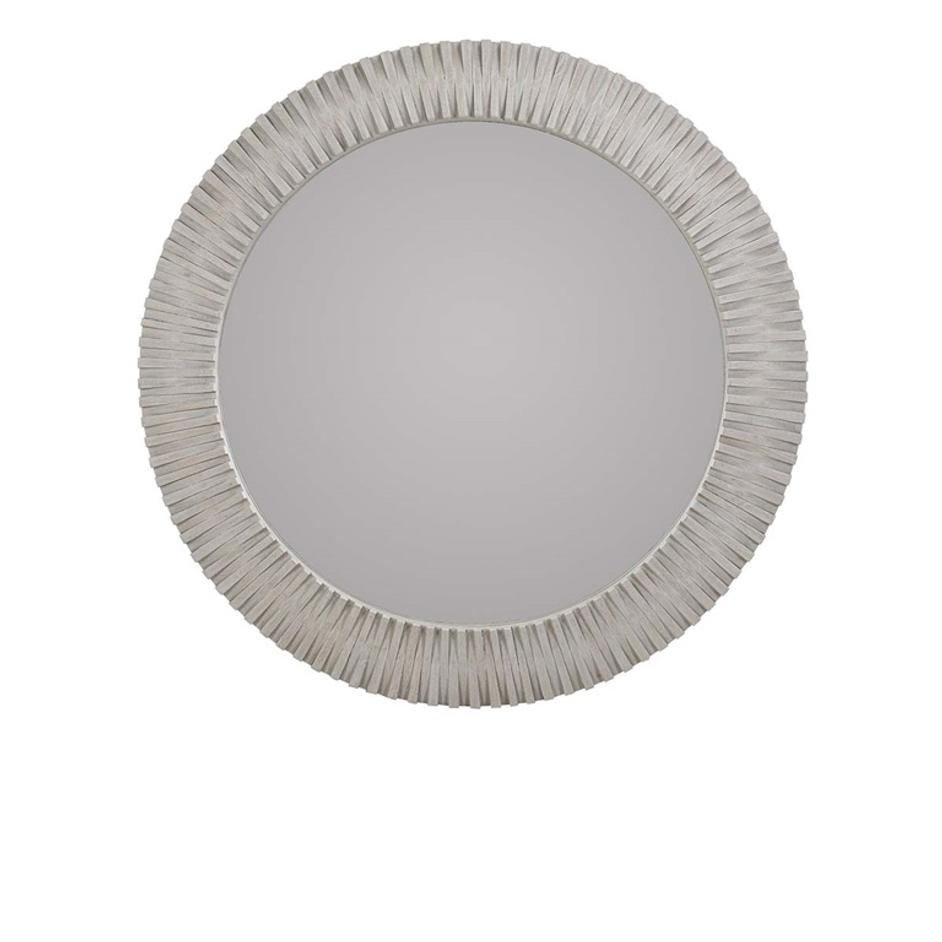 Myrtle 50" Round Mirror Light Gray by Classic Home
