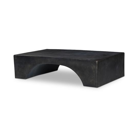 Palumbo Outdoor Coffee Table - Distressed Bronze by Four Hands