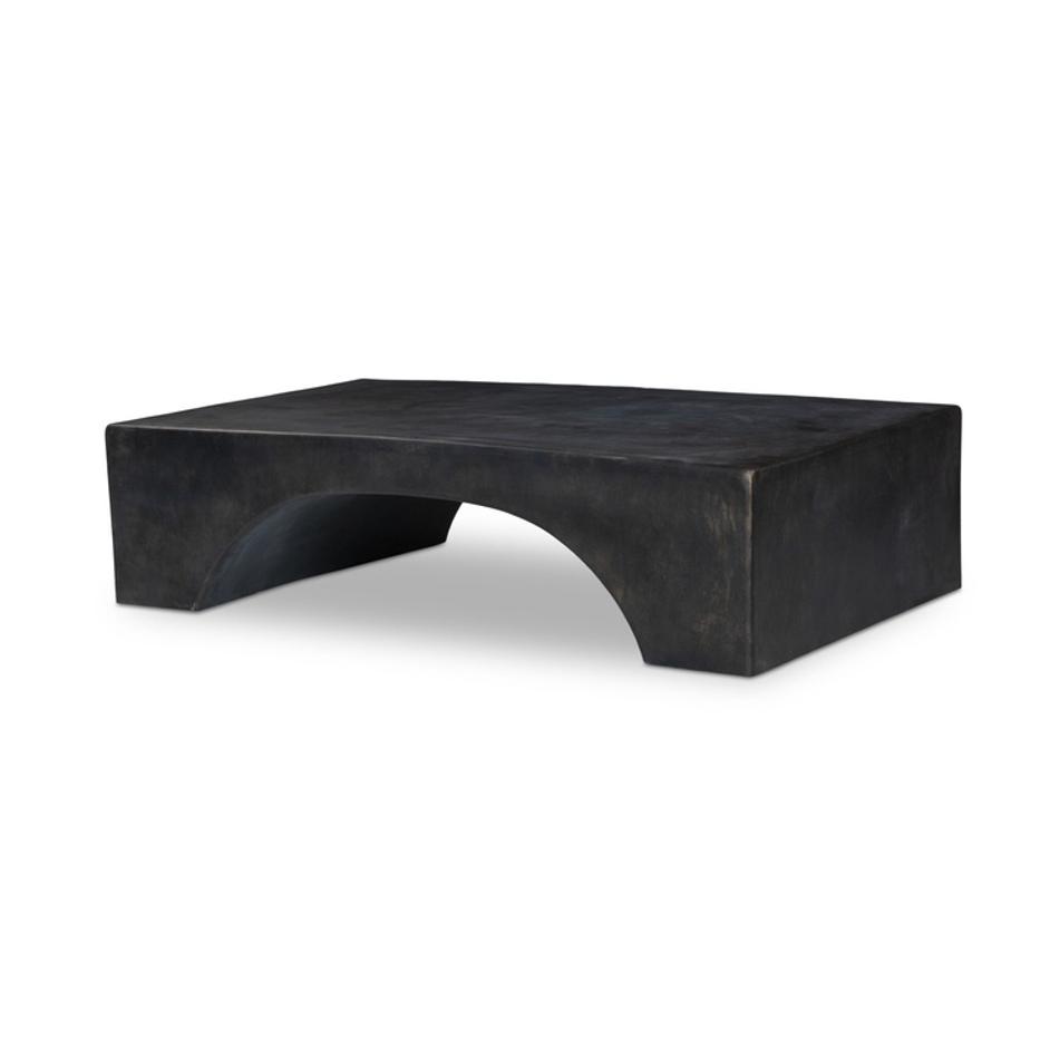 Palumbo Outdoor Coffee Table - Distressed Bronze by Four Hands