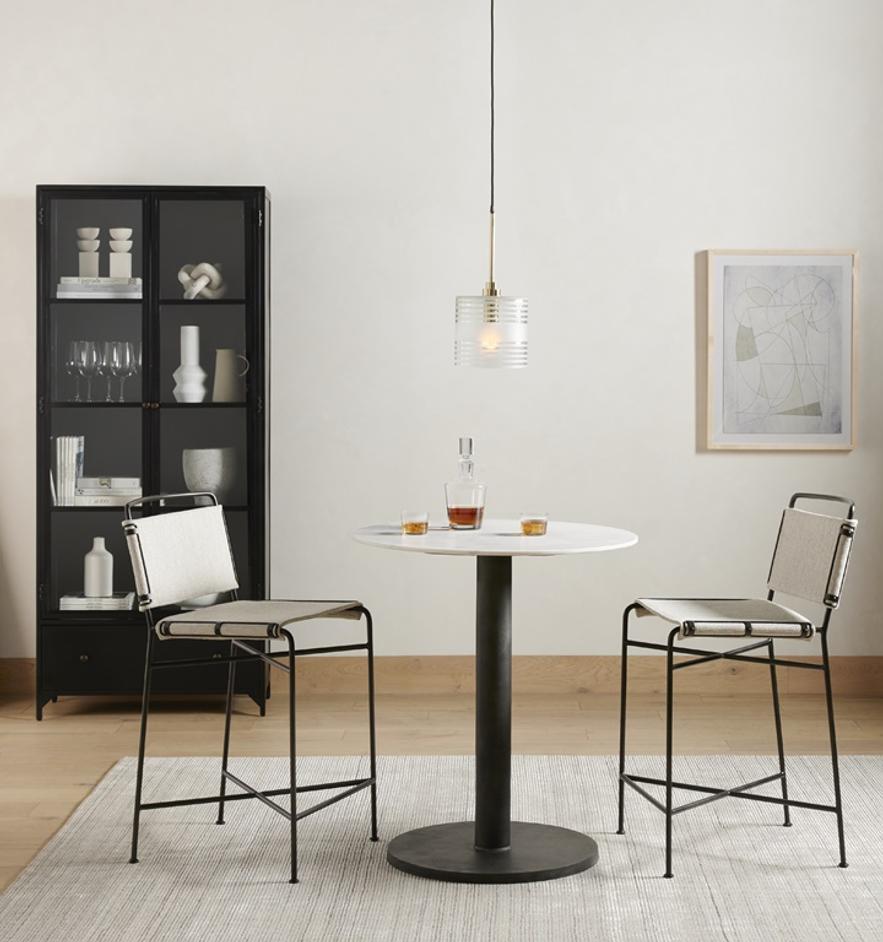 Shadow Box Cabinet In Black by FOUR HANDS