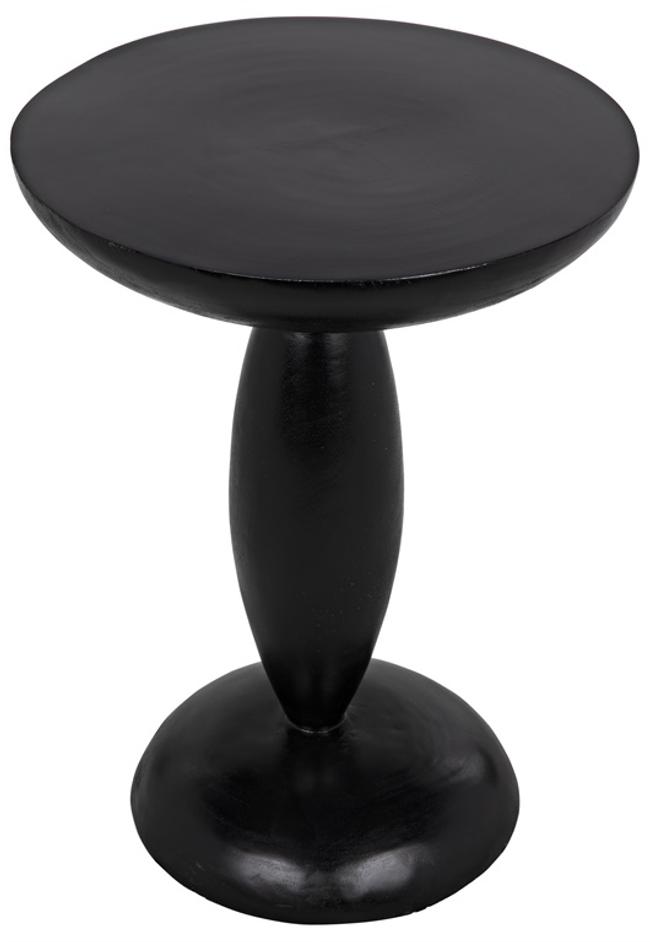 Adonis Side Table, Hand Rubbed Black by Noir Furniture