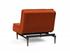 DUBLEXO CHAIR in ELEGANCE PAPRIKA FABRIC WITH Dark Wood LEGS 506 by INNOVATION USA