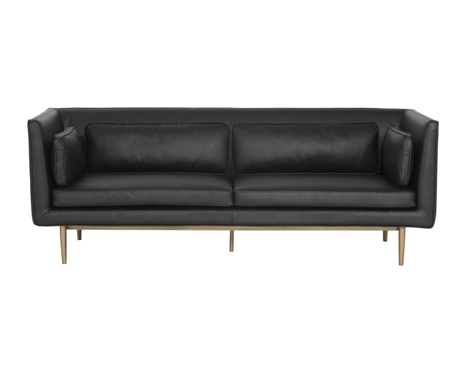 Batavia Sofa - Vintage Black by Sunpan