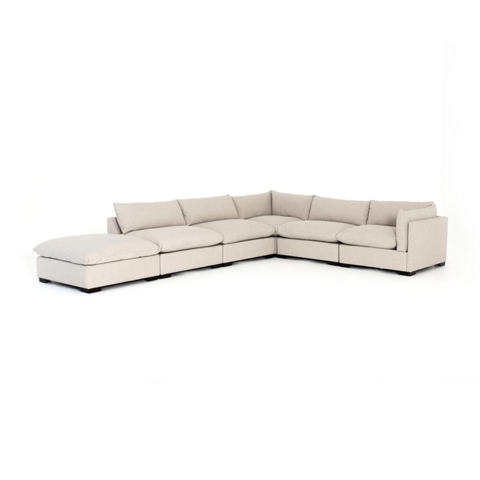 Westwood 5-Pc Sectional W/ Ottoman-Bm by FOUR HANDS