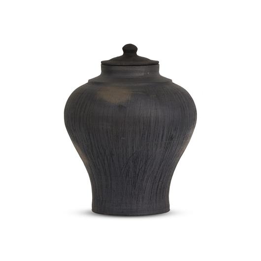 Clea Vessel - Aged Black Terracotta by Four Hands