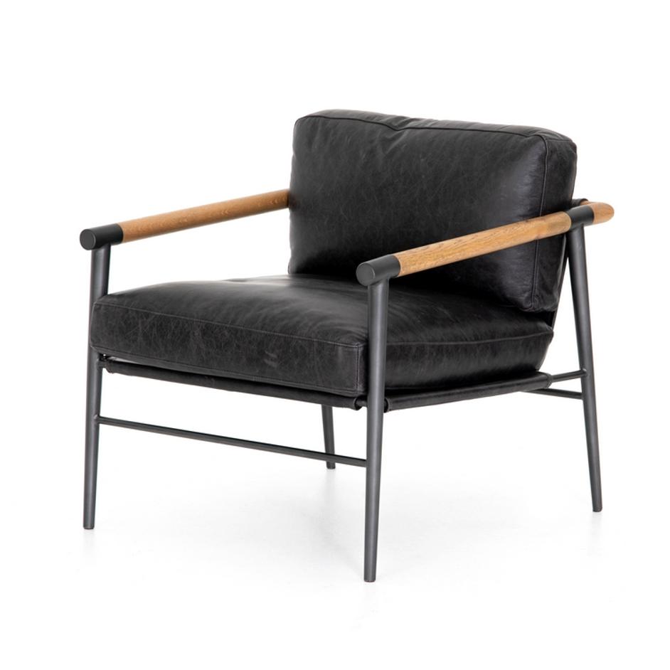 Rowen Chair In Sonoma Black by FOUR HANDS