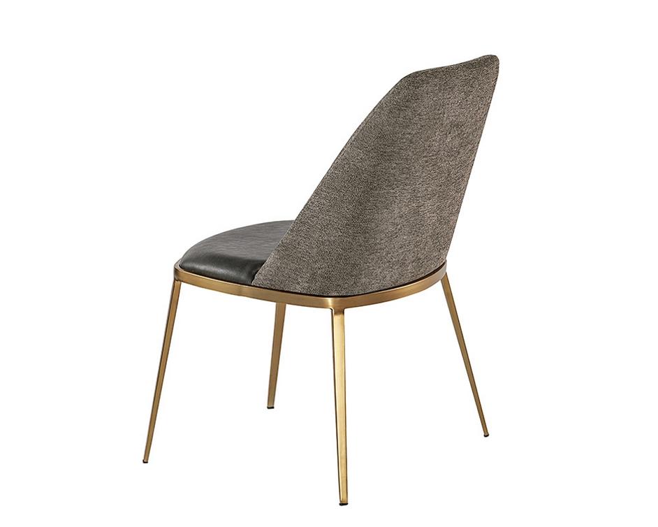 Dover Dining Chair - Bravo Portabella / Sparrow Grey by Sunpan