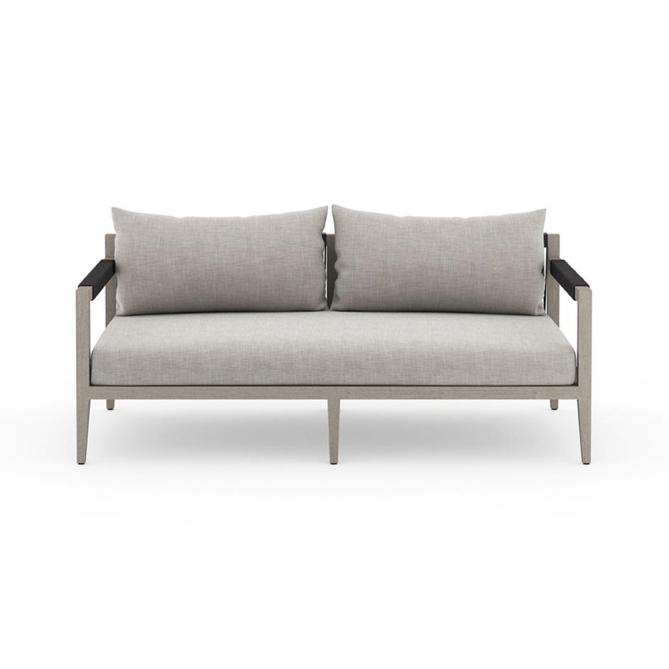 Sherwood Outdoor Sofa In 63" In Grey/Stone Gre by FOUR HANDS