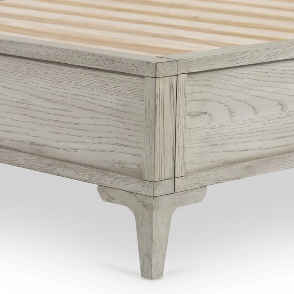 Viggo Bed In Vintage White Oak In King by FOUR HANDS