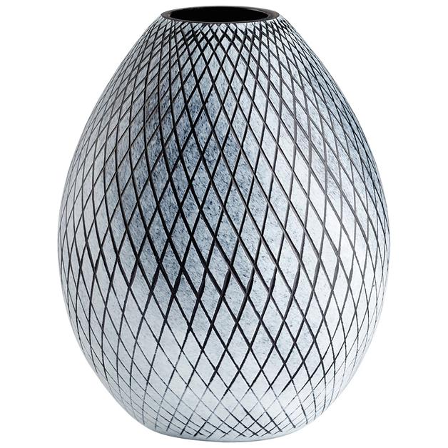 Large Bozeman Vase in Frosted Grey by Cyan Design