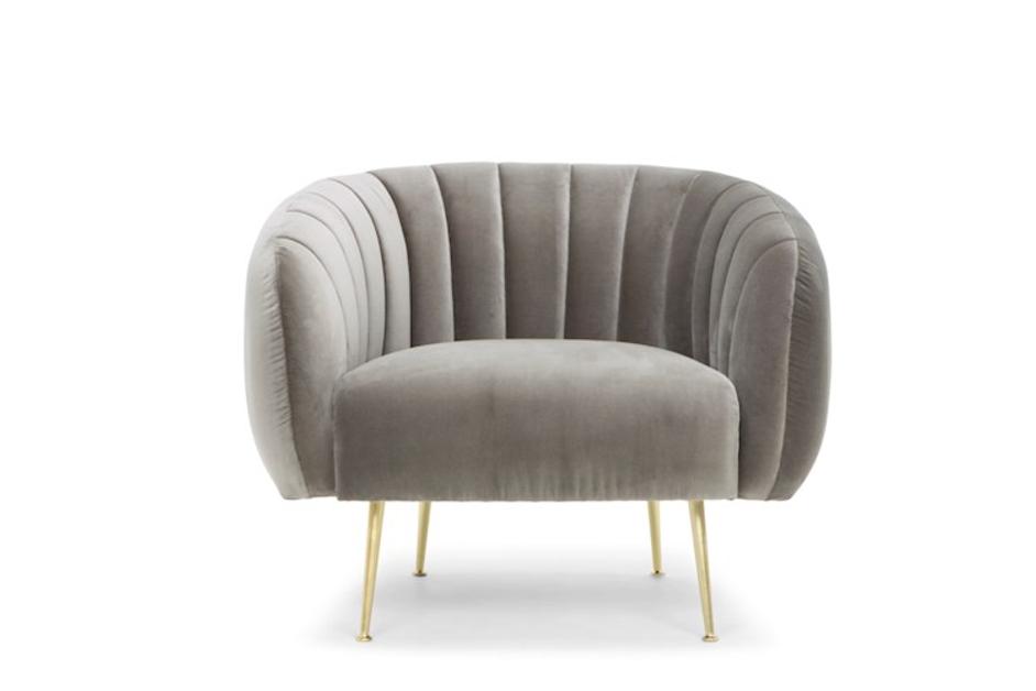 Channeled Accent Chair by Urbia Imports