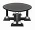 Desoto Coffee Table, Hand Rubbed Black and Solid White by Noir Furniture
