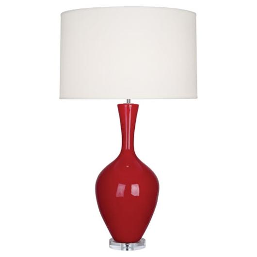 Ruby Red Audrey Table Lamp by ROBERT ABBEY