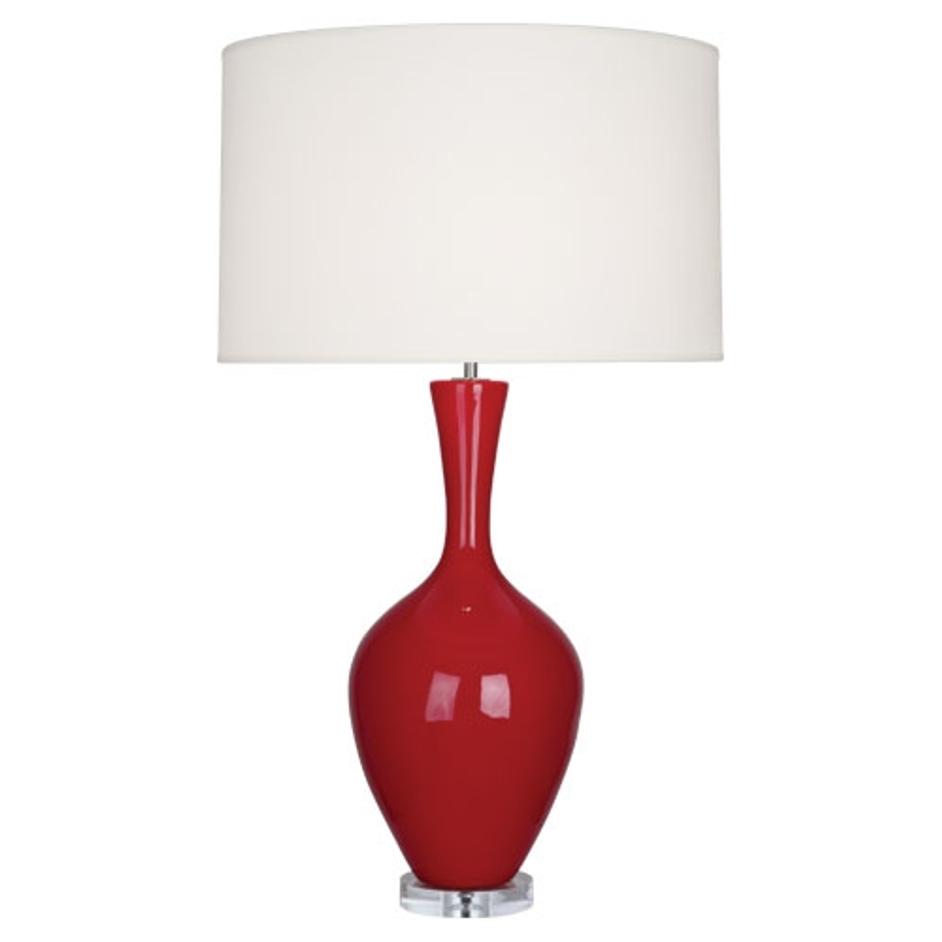 Ruby Red Audrey Table Lamp by ROBERT ABBEY