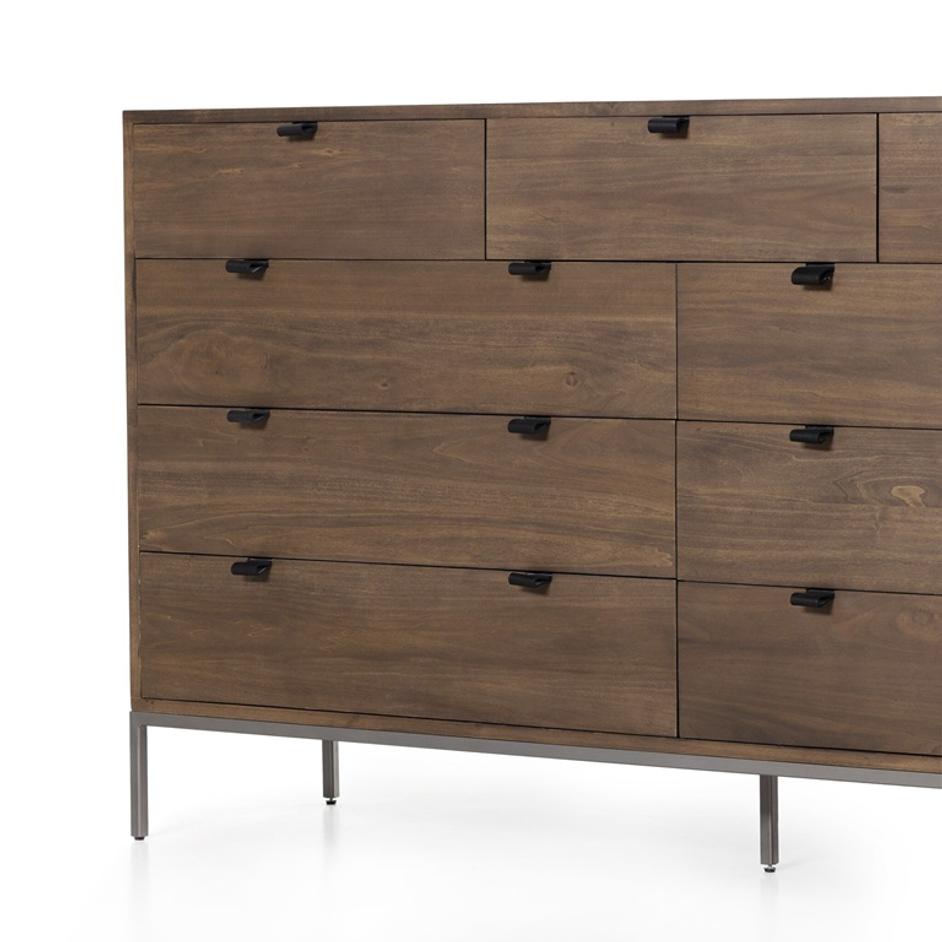 Trey 9 Drawer Dresser - Auburn Poplar by Four Hands