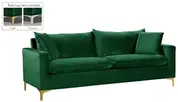 Lucy Sofa In Green Velvet by Meridian Furniture