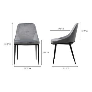 SEDONA DINING CHAIR GREY-M2 by Moes Home