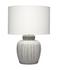 Arthur Ceramic Table Lamp with Linen Shade, Grey by Jamie Young