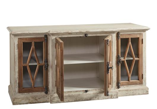 Dove Stalone Glass Front Server by Furniture Classics
