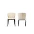 Delaney Dining Chair Warm Beige-Set of Two by Moes Home