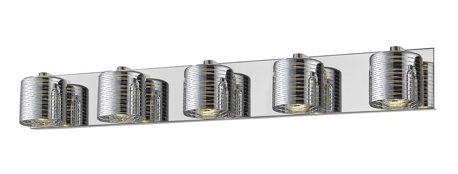 Sempter 5 Light Vanity in Chrome  Finish by Z-Lite