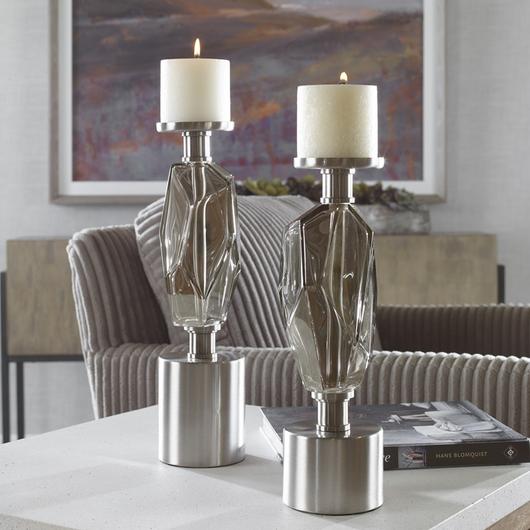 Ore Candleholders, Set/2 by Uttermost