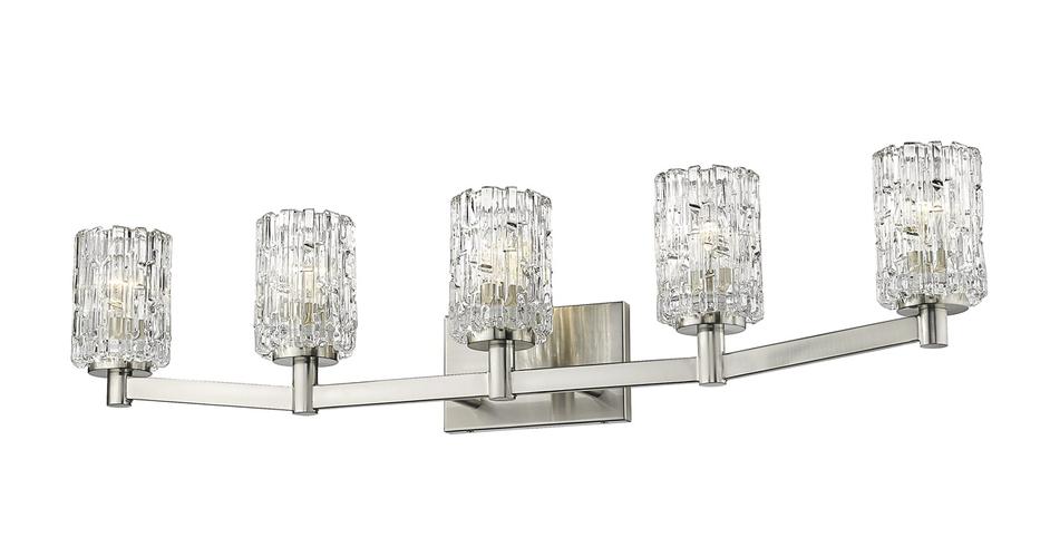 Aubrey 5 Light Vanity in Brushed Nickel Finish by Z-Lite