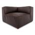 Form Corner Chair Espresso Brown Leather by Moes Home