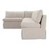 Fable Slipcover Dining Banquette L-Shape Beige 125.5In by Moes Home