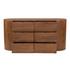 Theo 6 Drawer Dresser Brown by Moes Home