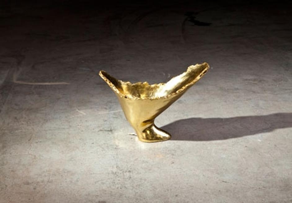 Burled Vase Gold Leaf by PHILLIPS COLLECTION