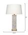 Preston Mother of Pearl Table Lamp with Linen Shade by Jamie Young