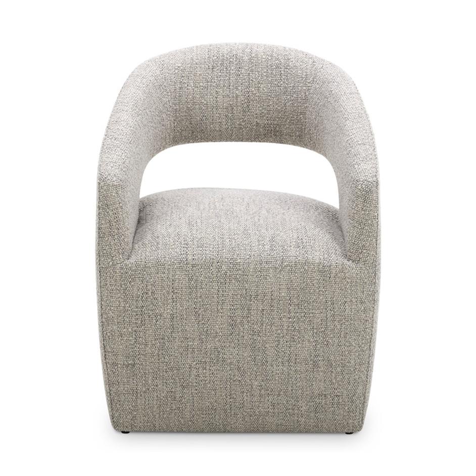 Barrow Rolling Dining Chair Grey Storm by Moes Home