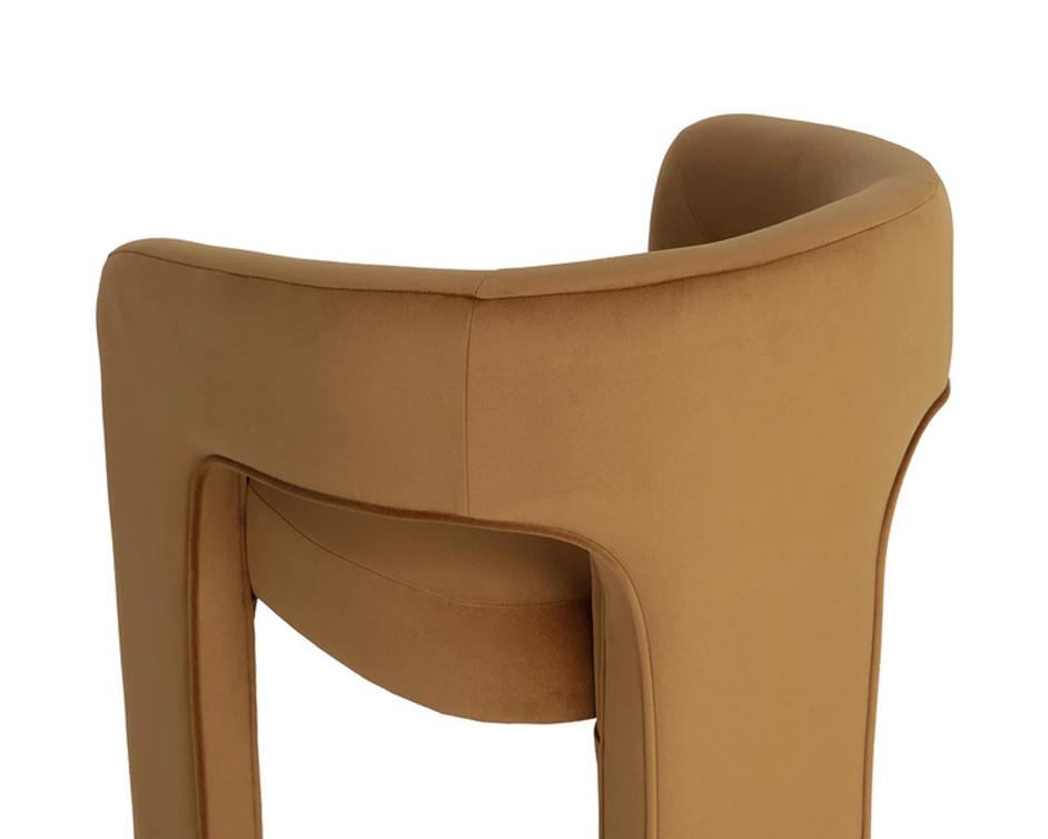ISIDORE DINING ARMCHAIR - MEG GOLD by Sunpan