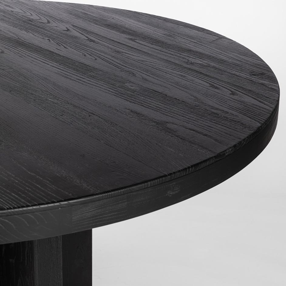 Allandale Round Dining Table - Black Elm by Four Hands