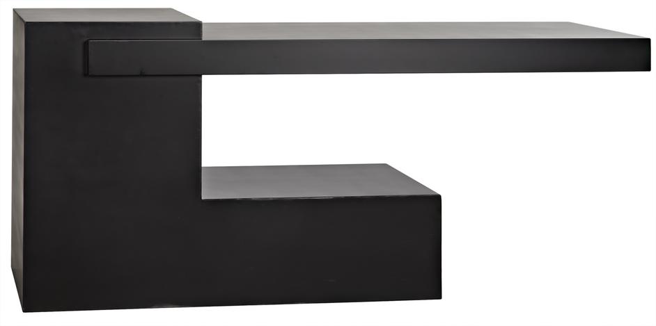 Impendeo Console, Black Steel by Noir Furniture