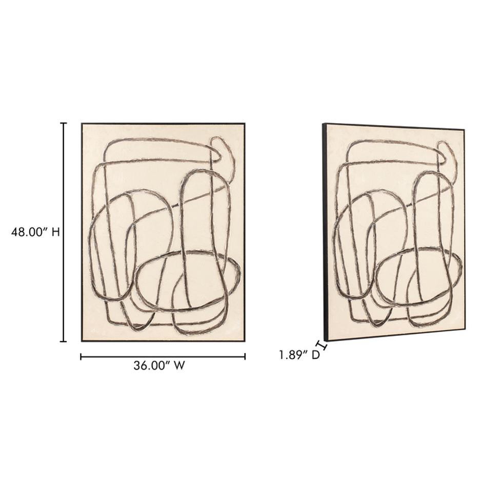 Encounters Framed Painting by Moes Home