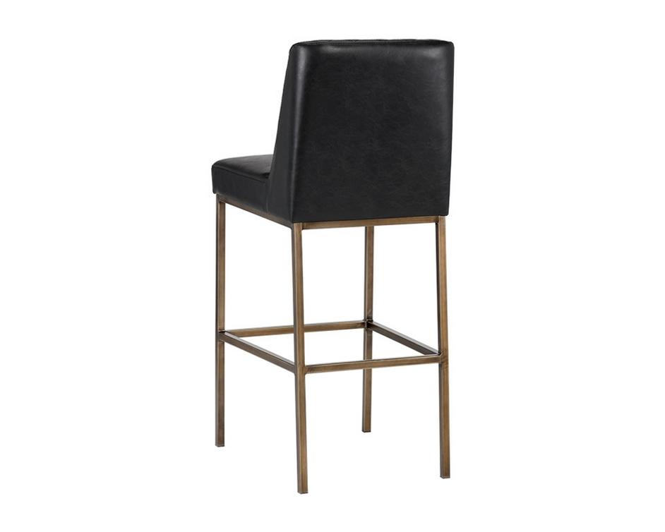 Leighland Barstool - Coal Black by Sunpan