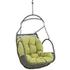 Grove Outdoor Patio Wood Swing Chair In Peridot by Modway Furniture