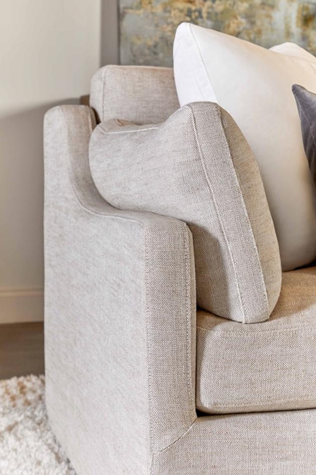 Lena 95" Slope Arm Slipcover Sofa by Essentials For Living