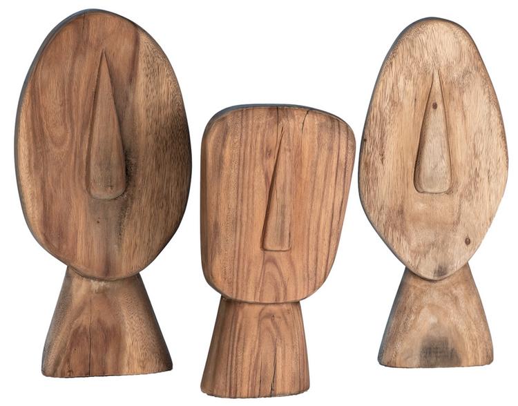 WOOD MASK SET OF 3 by Dovetail