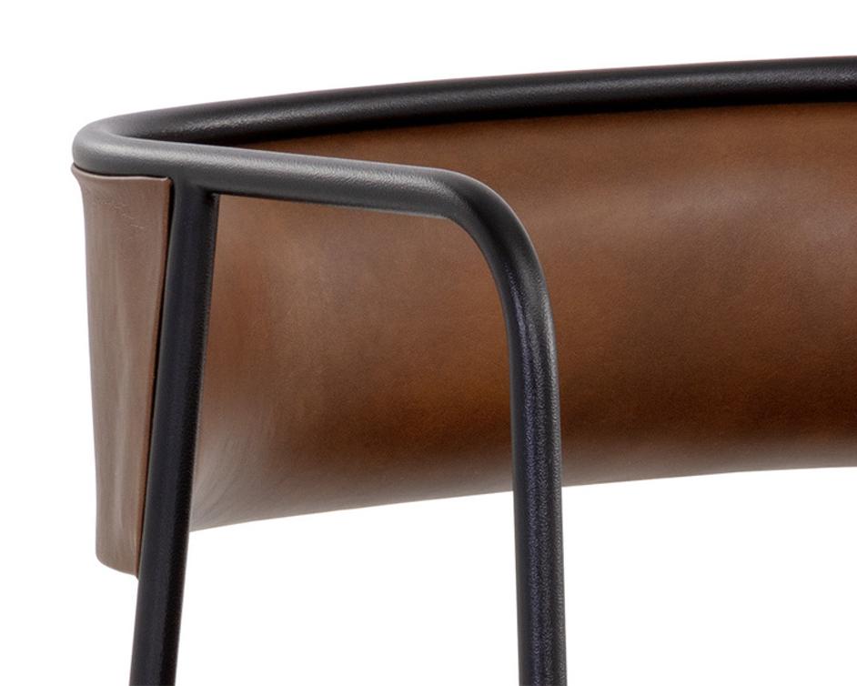 BRENAN DINING ARMCHAIR - BRAVO COGNAC by Sunpan