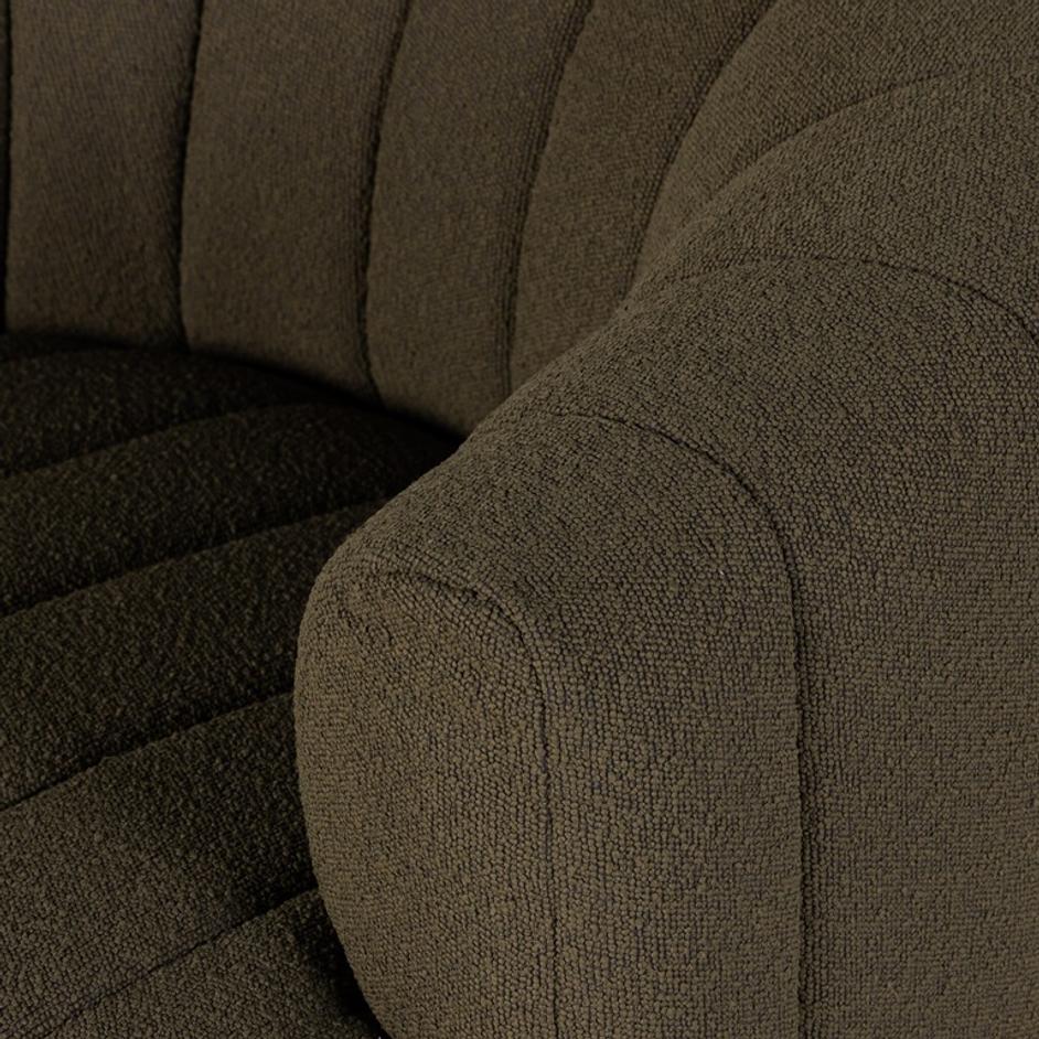 Elliana Swivel Chair - FIQA Boucle Olive by Four Hands
